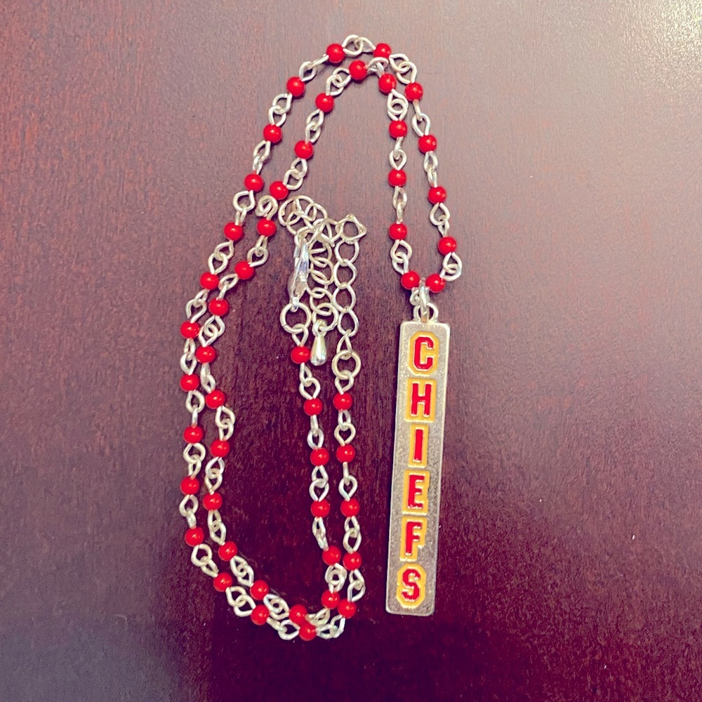 Kansas City Chiefs Beaded Necklace
